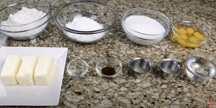 ingredients for 7Up pound cake